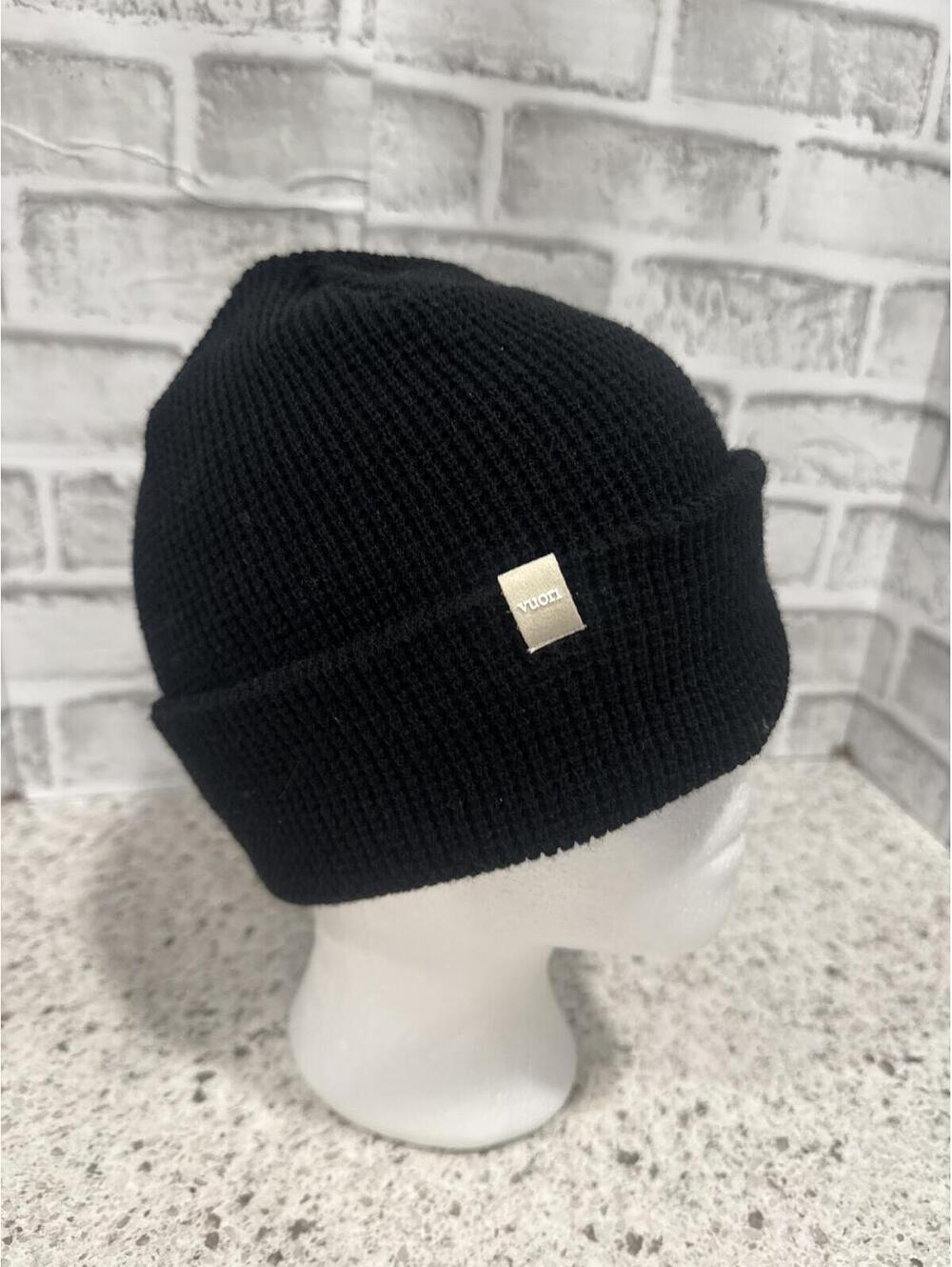 Vuori Black Knit Beanie Hat